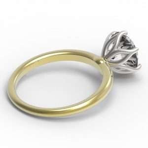 The Tulip Solitaire Engagement Ring...